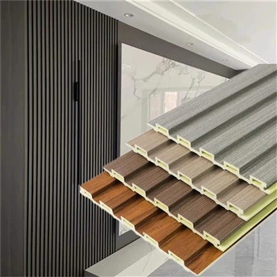 Panneaux muraux composites bois-plastique
